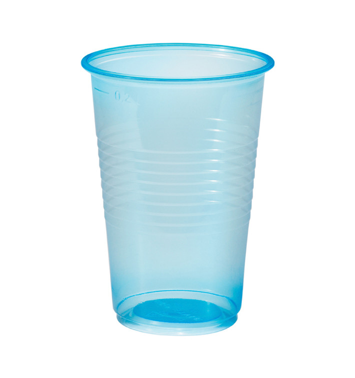 Plastic Cup PP Blue Clear 230ml (3000 Units)