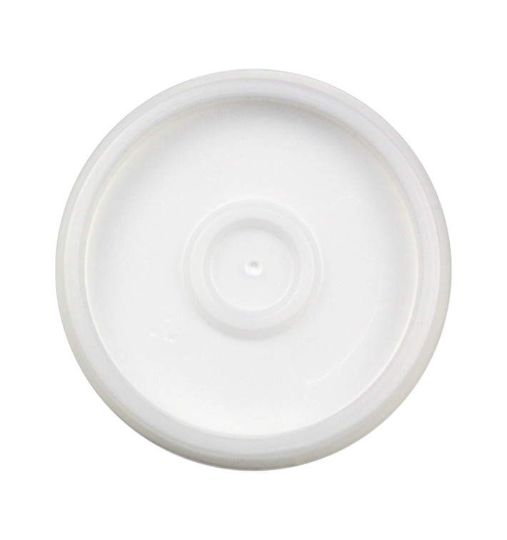 Plastic Lid PS Translucent Ø6,9cm for Foam Cup 4Oz/120ml (100 Units)