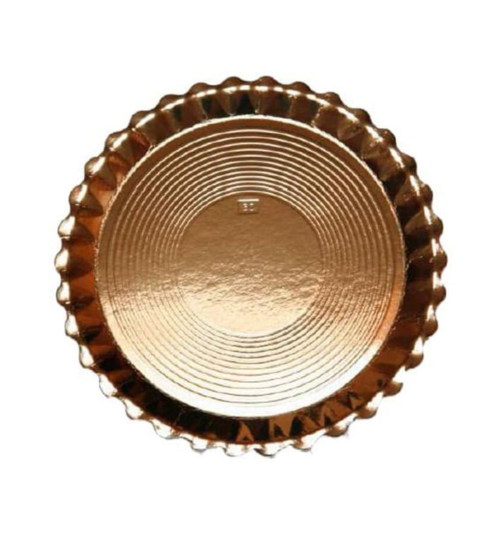 Paper Plate Round Shape Gold "Venus" 28cm (250 Units) 