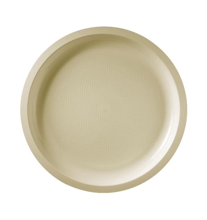 Plastic Plate Cream "Round" PP Ø29 cm (300 Units)