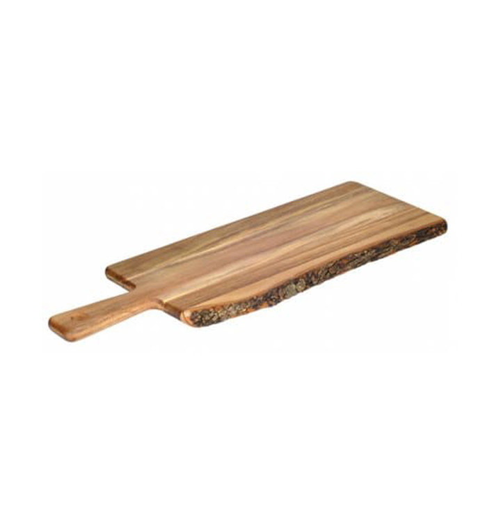 Wooden Serving Platter with Handle 53,3x17,6x1,5cm (8 Units)