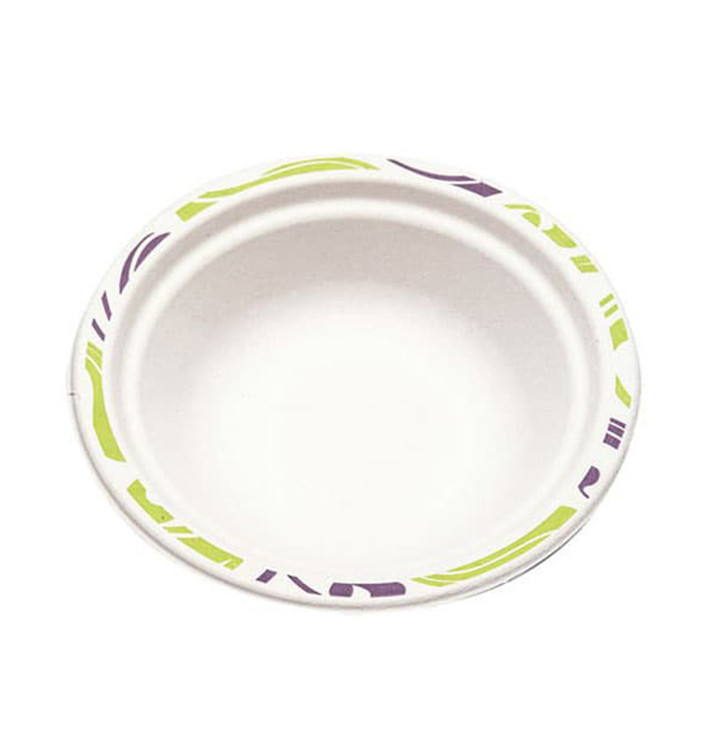 Molded Fiber Bowl "Chinet" White BiColor 340ml Ø16cm (1120 Units)