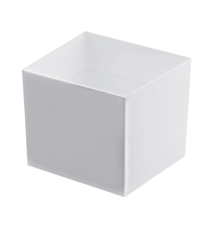 Tasting Plastic Bowl PS "Cube" White 60 ml (15 Units) 