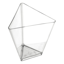 Tasting Plastic Bowl PS Triangle shape Clear 70 ml (500 Units)