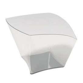 Plastic Tasting Cup PS Curved Shape Clear 90 ml (25 Units) 