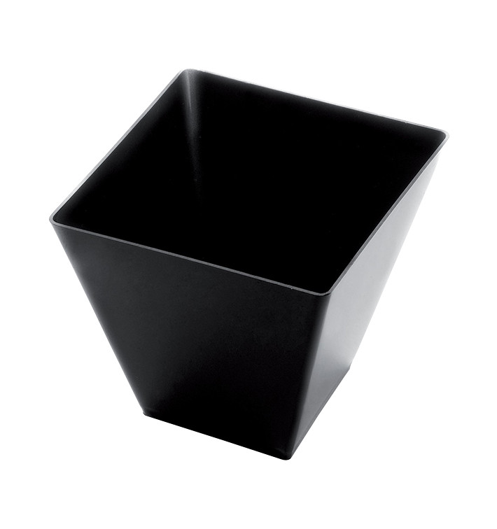 Plastic Tasting Cup PS "Rhombus" Black 95 ml (500 Units)