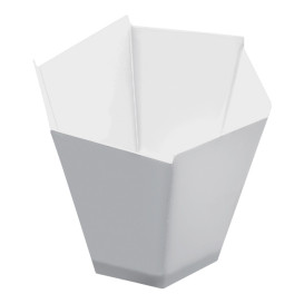 Plastic Tasting Cup PS "Gardenia" White 100 ml (25 Units) 