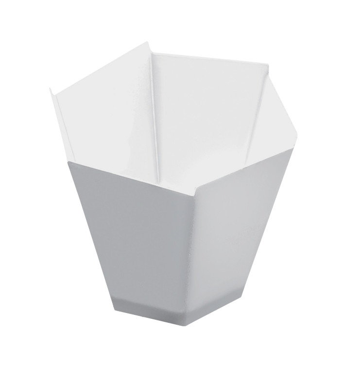 Plastic Tasting Cup PS "Gardenia" White 100 ml (25 Units) 