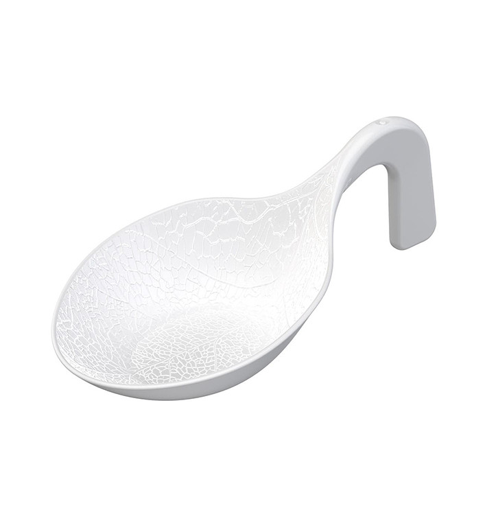 Tasting Spoon PS Crystal "Clorofilla" White 9,6cm (600 Units) 