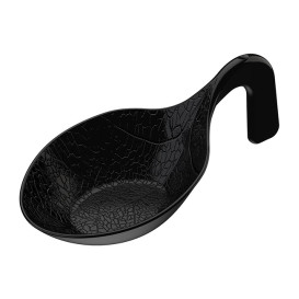 Tasting Spoon PS Crystal "Clorofilla" Black 9,cm (30 Units) 