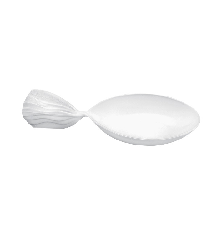 Tasting Spoon PS "Fish" White 12 cm (600 Units)