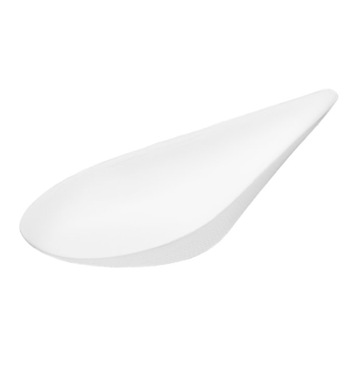 Sugarcane Tasting Spoon White 10x5,2cm (30 Units) 