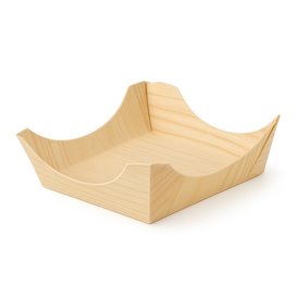 Pine Leaf Boat Tray 7,5x7,5x3cm (100 Units)  