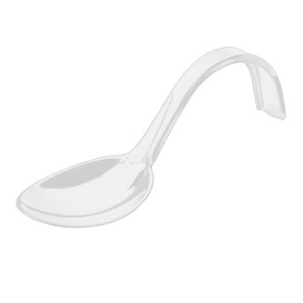 Tasting Spoon PS Curved White 13 cm (500 Units)