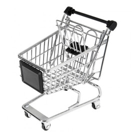 Serving Mini Shopping Basket Containers Steel 13x13,5x9,5cm (6 Units)