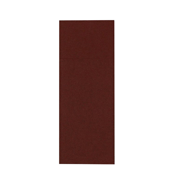 Pocket Fold Paper Napkins Brown 32x40cm (30 Units) 