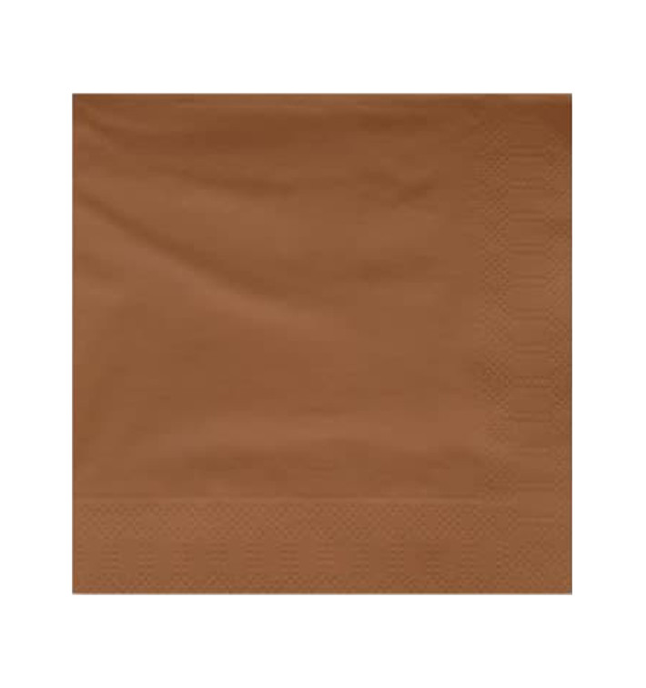 Paper Napkin Edging Brown 20x20 2C (100 Units)  