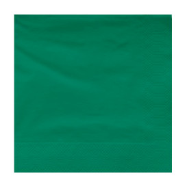 Paper Napkin Edging Green 25x25cm 2C (200 Units)