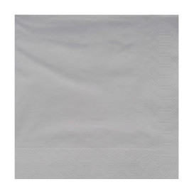Paper Napkin Edging Grey 40x40cm (50 Units) 