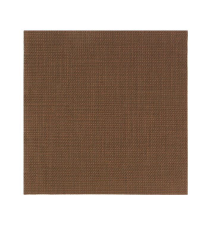 Paper Napkin Double Point 40x40cm "Between Lines" Brown (50 Units) 