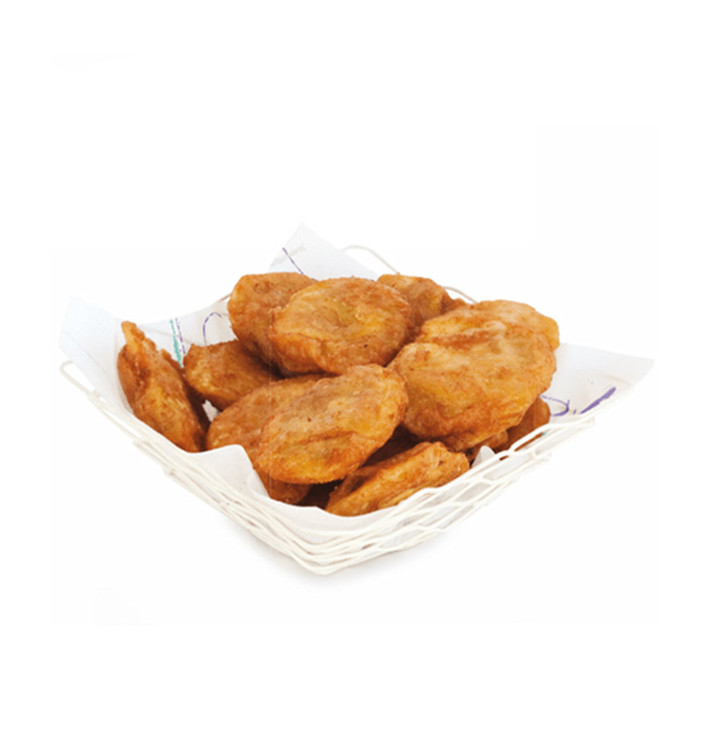 Basket Containers Square Shape Cream 22x22x6,5cm (6 Units)