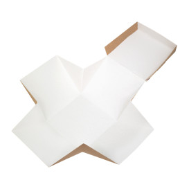 Gourmet Burger Box Kraft 13x13x13cm (25 Units)