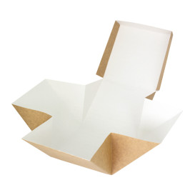 Gourmet Burger Box Kraft 13x13x13cm (150 Units)