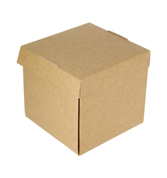 Gourmet Burger Box Kraft 13x13x13cm (150 Units)