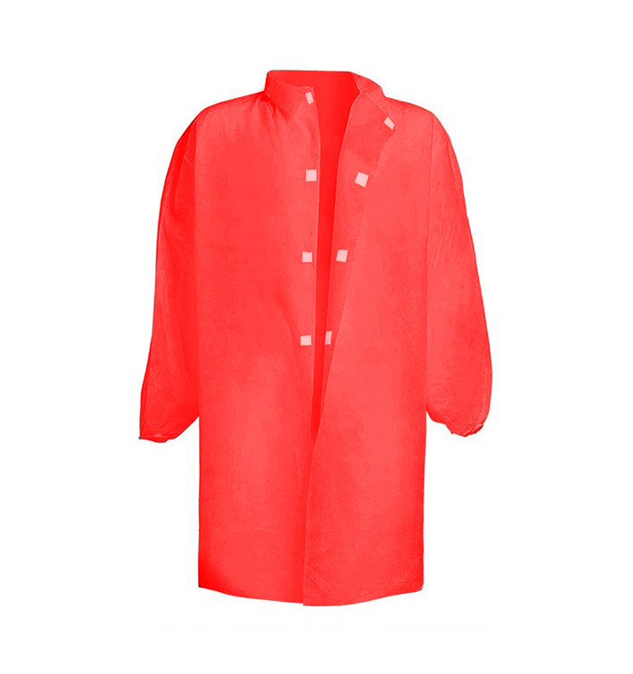Disposable Lab Coat TST PP Velcro Red XL 25gr (1 Unit)