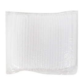Disposable Bouffant Cap Accordion PP White 2 Gums Ø53cm (1.000 Units)