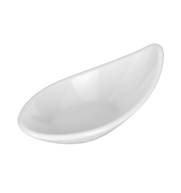 Tasting Plastic Bowl Durable SAN "Drop" White 18ml (108 Units) 