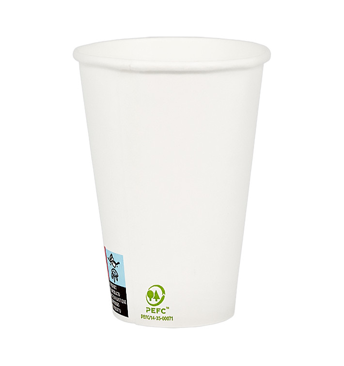 Paper Cup White 12Oz/385ml Ø9,0cm (50 Units) 