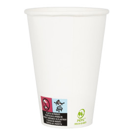 Paper Cup White 12Oz/385ml Ø9,0cm (50 Units) 