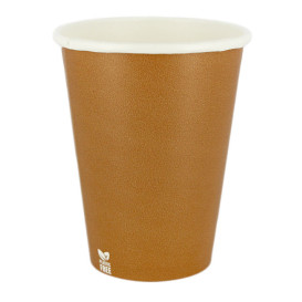 Plastic-Free Paper Cup 14 Oz/420ml "Caramel" Ø9cm (50 Units)