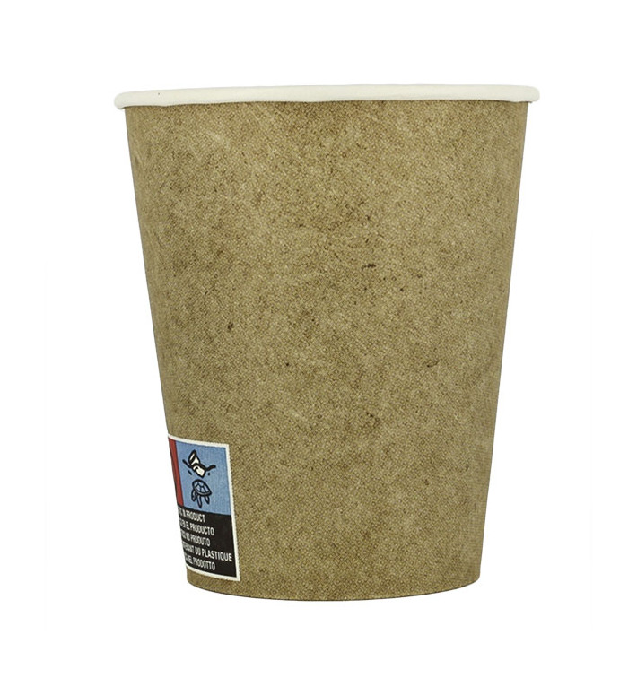 Paper Cup Eco-Friendly-Friendly Kraft 6Oz/180ml Ø7,0cm (100 Units) 