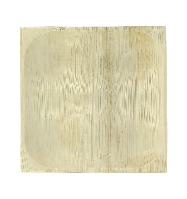 Palm Leaf Plate Square Shape 4C 20,5X20,5cm (100 Units)