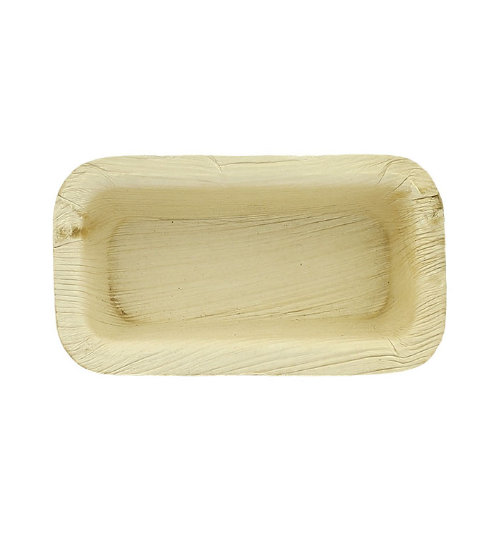 Palm Leaf Bowl Rectangular Shape 12,8x6,4cm (50 Units)