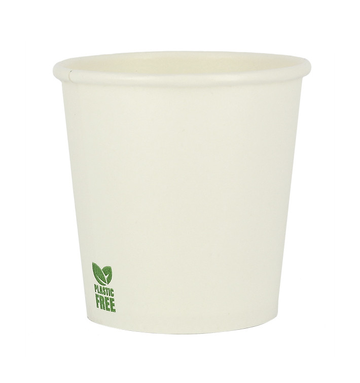 Plastic-Free Paper Cup 4Oz/120ml White Ø6,2cm (1.000 Units)