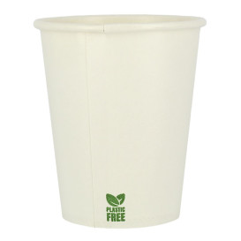 Plastic-Free Paper Cup 7 Oz/210ml White Ø7cm (1.000 Units)