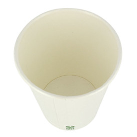 Plastic-Free Paper Cup 8 Oz/240ml White Ø8cm (1.000 Units)