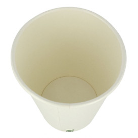 Plastic-Free Paper Cup 14 Oz/420ml White Ø9cm (50 Units)