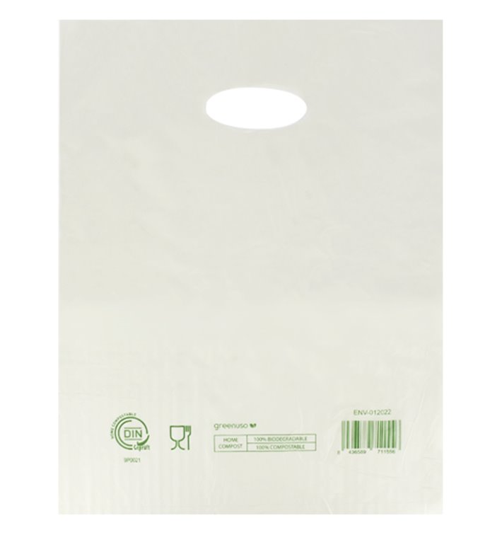 Die-Cut Handle Plastic Bags Home Compost “Classic” 30x40cm (2000 Units)