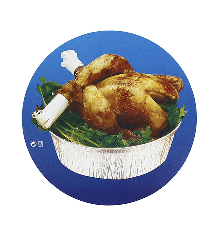 Paper Lid for Roast Chicken Round Shape 935 and 1400ml (500 Units)
