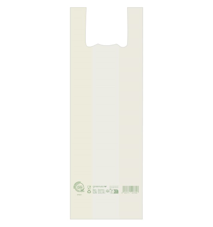 Bread T-shirt bag Translucent 30x60cm 14µm (100 Units)