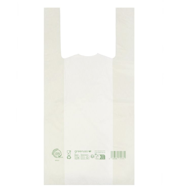 Plastic T-Shirt Bag Home Compost “Classic” 30x40cm (2.000 Units)