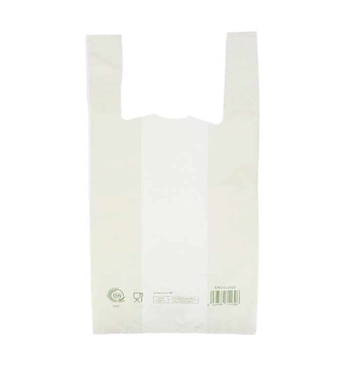 Plastic T-Shirt Bag Home Compost “Classic” 35x45cm (100 Units) 