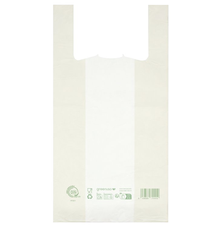 Plastic T-Shirt Bag Home Compost “Classic” 35x50cm (100 Units) 