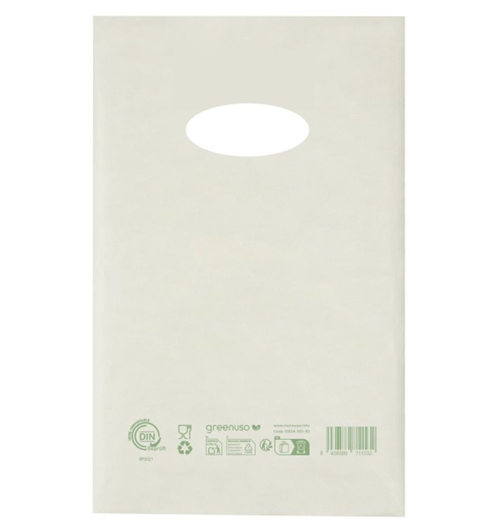 Die-Cut Handle Plastic Bags Home Compost “Classic” 20x33cm (100 Units)