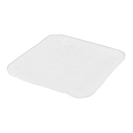 Paper Tray Square shape White 13x13cm (100 Units)  