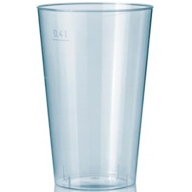 Plastic Cup PS Injection Moulding Clear 400 ml (50 Units)